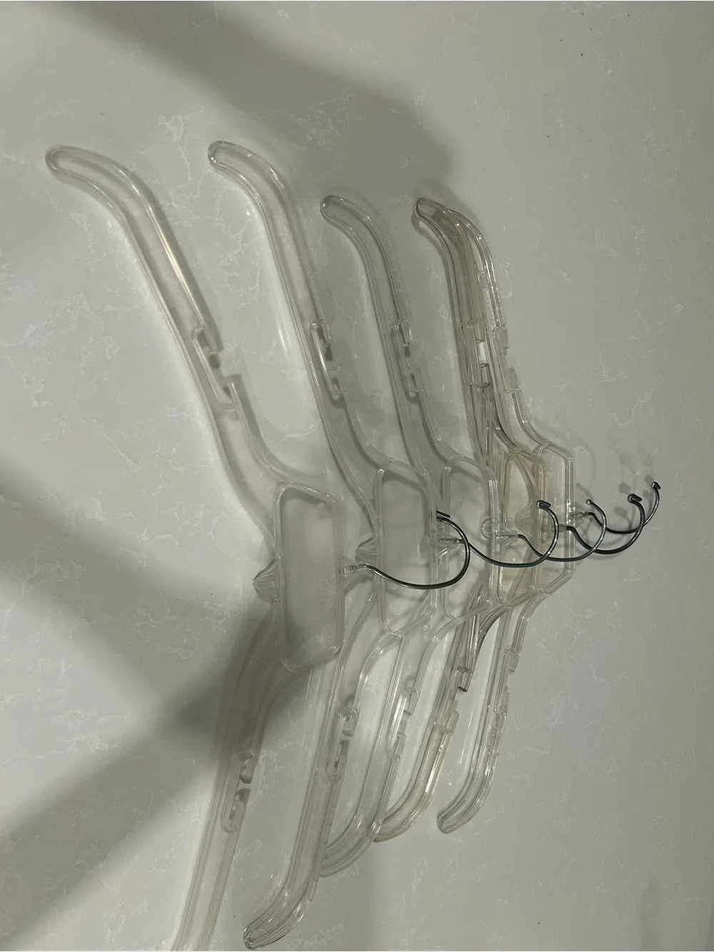 Clear Plastic Hanger Set - Pack of 50